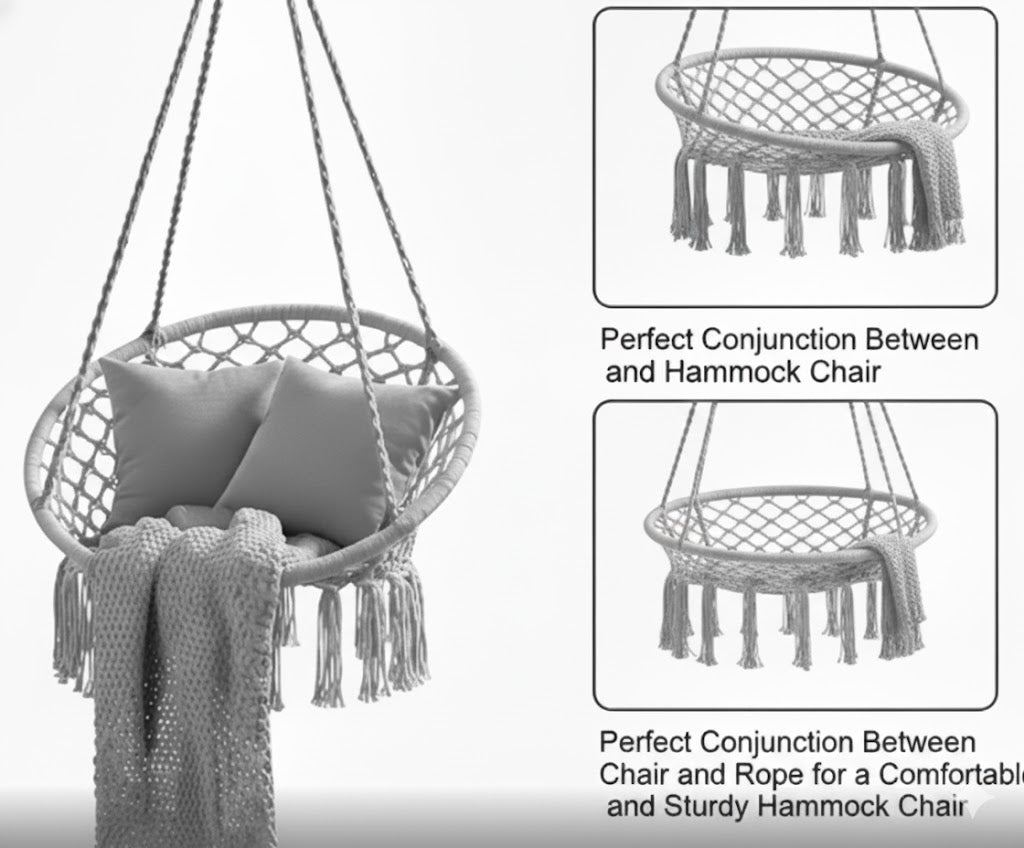High-Capacity Portable Macrame Swing Solving The Limitation of Fixed Relaxation