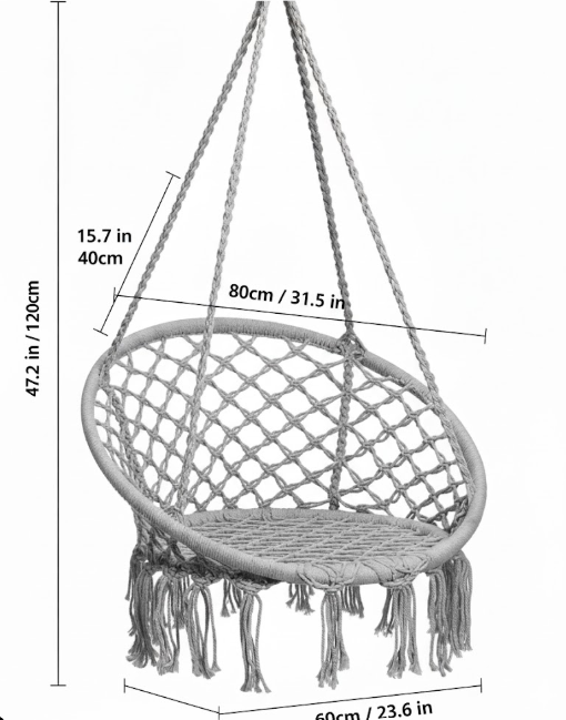 High-Capacity Portable  Macrame Swing Solving The Limitation of Fixed Relaxation